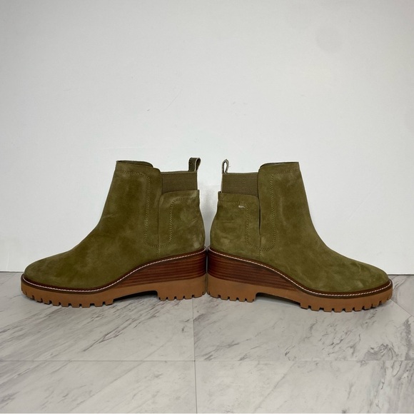 Vince Camuto Dendra Green Suede Heeled Bootie 9 1/2 M - Picture 6 of 14